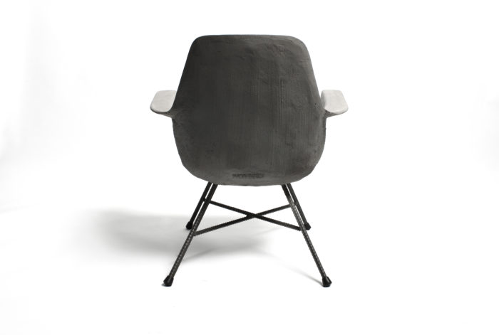 fauteuil beton - peds acier, lyon beton