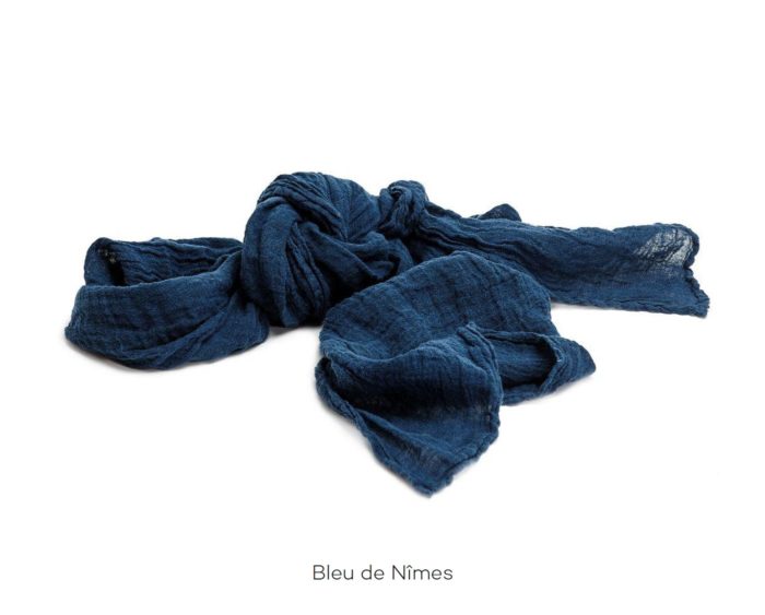 Chèche_Echarpe_scarf_couleur chanvre_Bleu de Nîmes_L'Inatelier_Nantes_mode homme_femme_textile