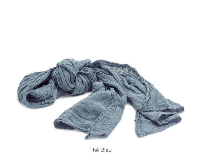 Chèche_Echarpe_scarf_couleur chanvre_Thé Bleu_L'Inatelier_Nantes_mode homme_femme_textile