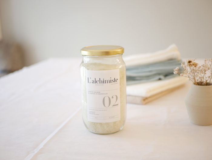 Lessive en poudre écologique_zéro déchat_rechargeable_naturel_savon de marseille_L'Alchimiste_soin du linge_maison_déco_L'Inatelier_Nantes
