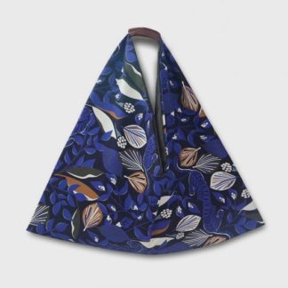 sac cabas origami- Heloise Levieux- Motifs tiger love - coton - L'Inatelier - Nantes - déco - tissu - sac-à-main - création française -made in france- anse cuir