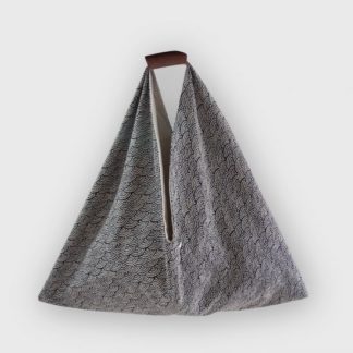 sac origami- Heloise Levieux- Motifs japonais - coton - L'Inatelier - Nantes - déco - tissu - sac-à-main - création française -made in france- anse cuir