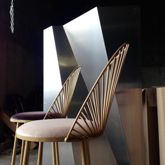 chaise blush_Happé_Anouchka Potdevin_designNantes_Déco_acier_chaise_artisanat_contemporain_assise_confort_Nantes_L'INATELIER
