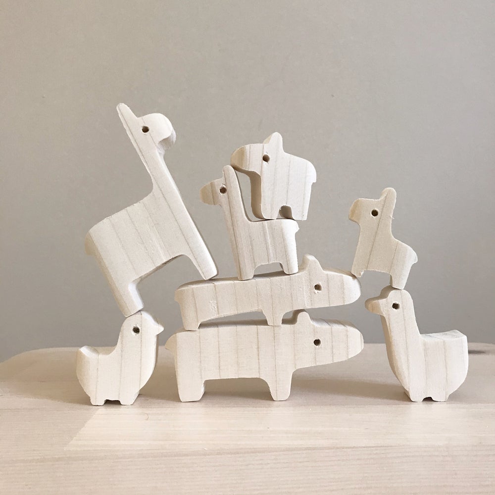 Zoo - Set de jouets en bois à empiler - L'INATELIER