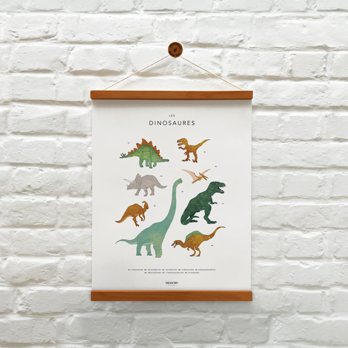memoryAffiches_animaux-dinosaures_enfant_chambre_jeux_ludique_madeinfrance_nantes_L'Inatelier_poster_dessin_40x50cm