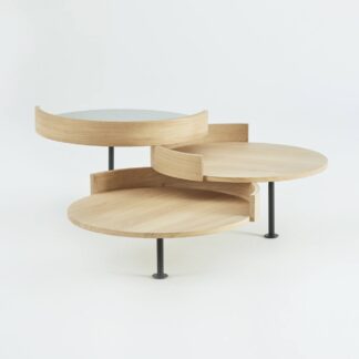 table basse TREFLE_Hetch mobilier_chêne_acier_Gigognes_salon_interieur_design_made-in-france_savoir-faire_nantes_contemporain