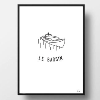 affiche le bassin d'Arcachon fere paris