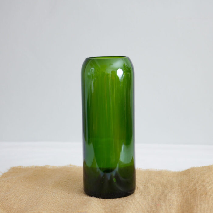 Vase-en-verre-vert