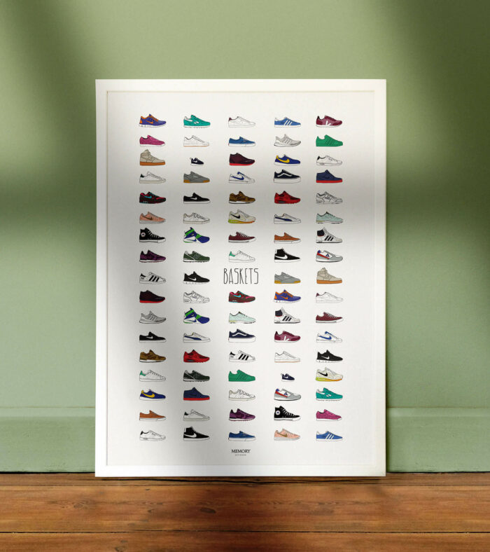 Affiche-les-baskets-memory-sneakers-50x70cm-made-in-france-nantes-déco-poster