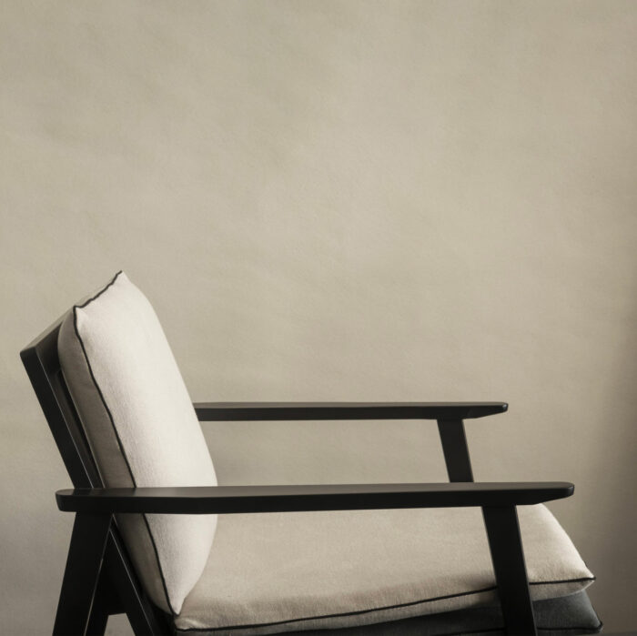 fauteuil scandinave vue de détail