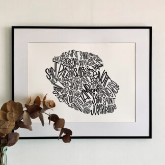 Affiche réunion les petits plans linatelier made in france