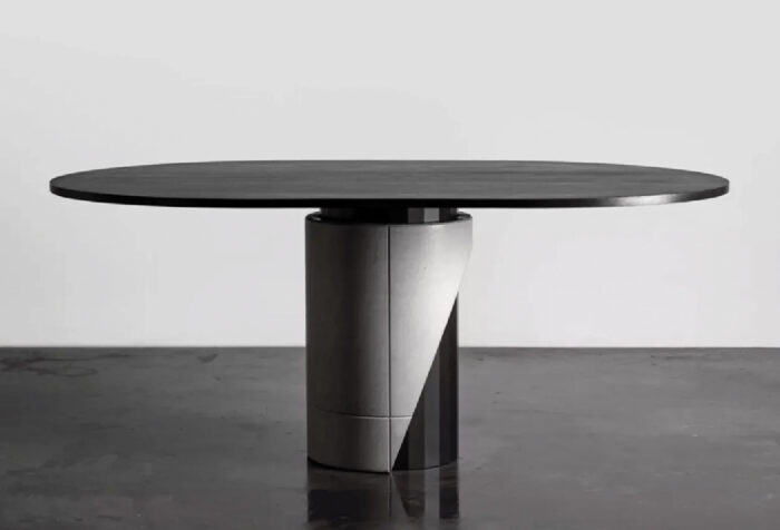Table Ovale sharp - Lyon béton