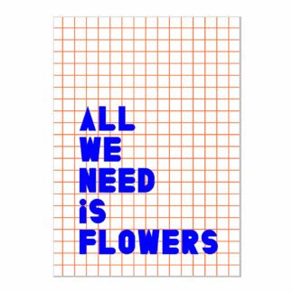 Carnet All we need is flowers