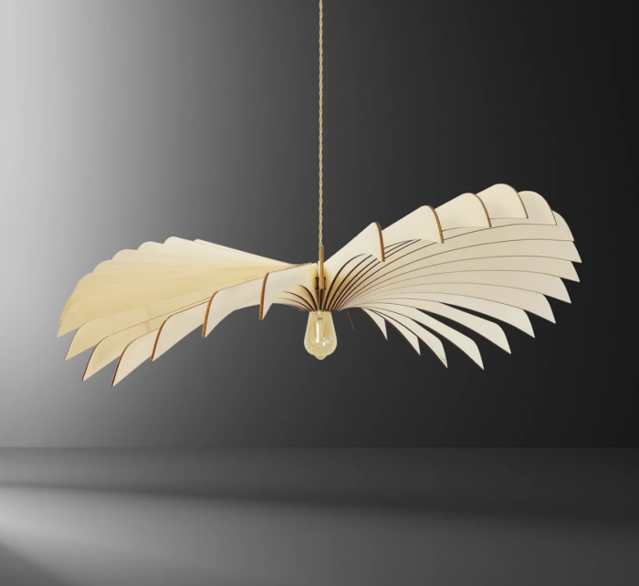 Suspension en bois design