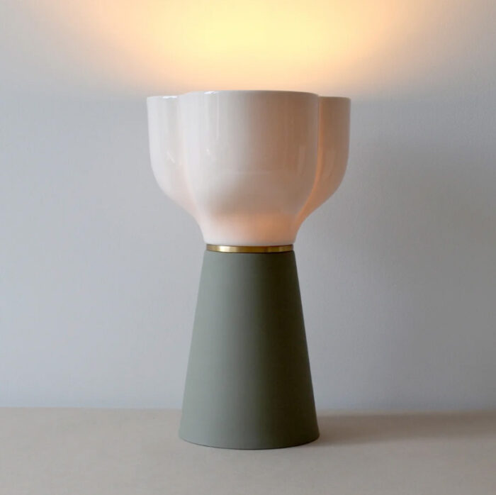 Lampe en porcelaine