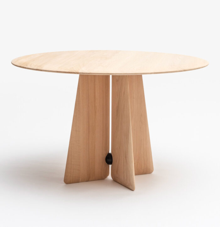 Table ronde en chêne