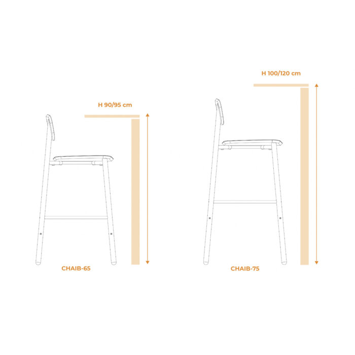 chaise-haute-colorée-dimensions