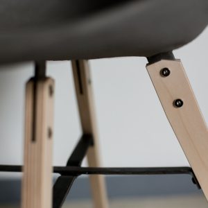 chaise beton pieds bois lyon beton