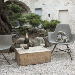 fauteuil beton - peds acier, lyon beton