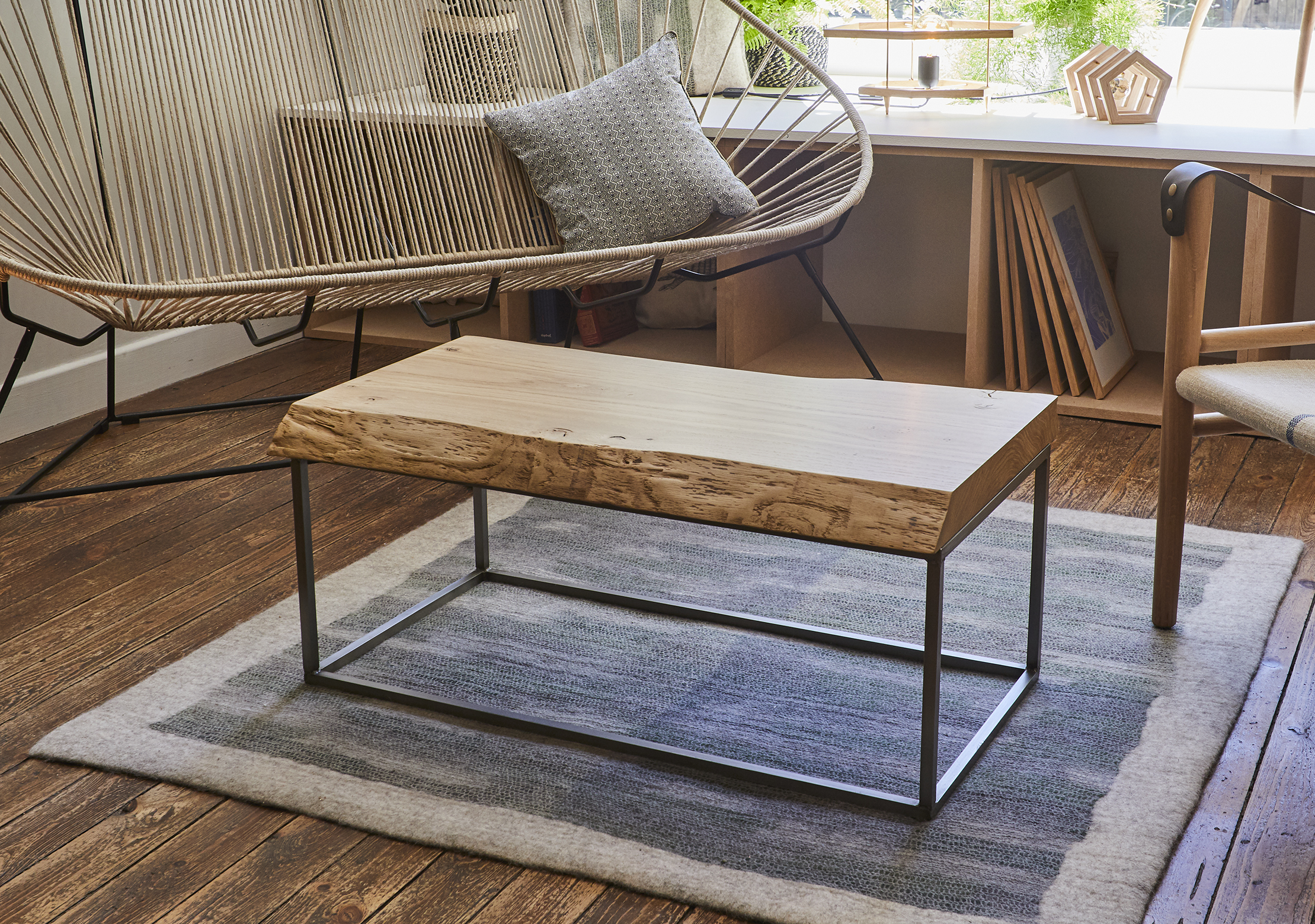 Table basse en chêne massif - Élégance – Image 3
