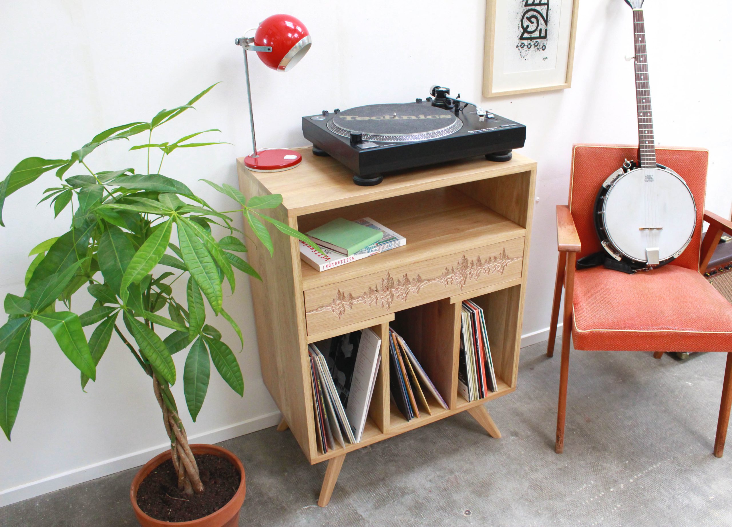 Meuble pour platine vinyle