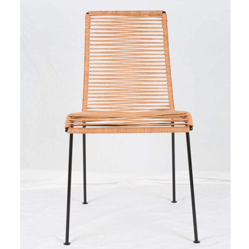 Chaise Mazunte tressage cuir BOQA l'INATELIER nantes