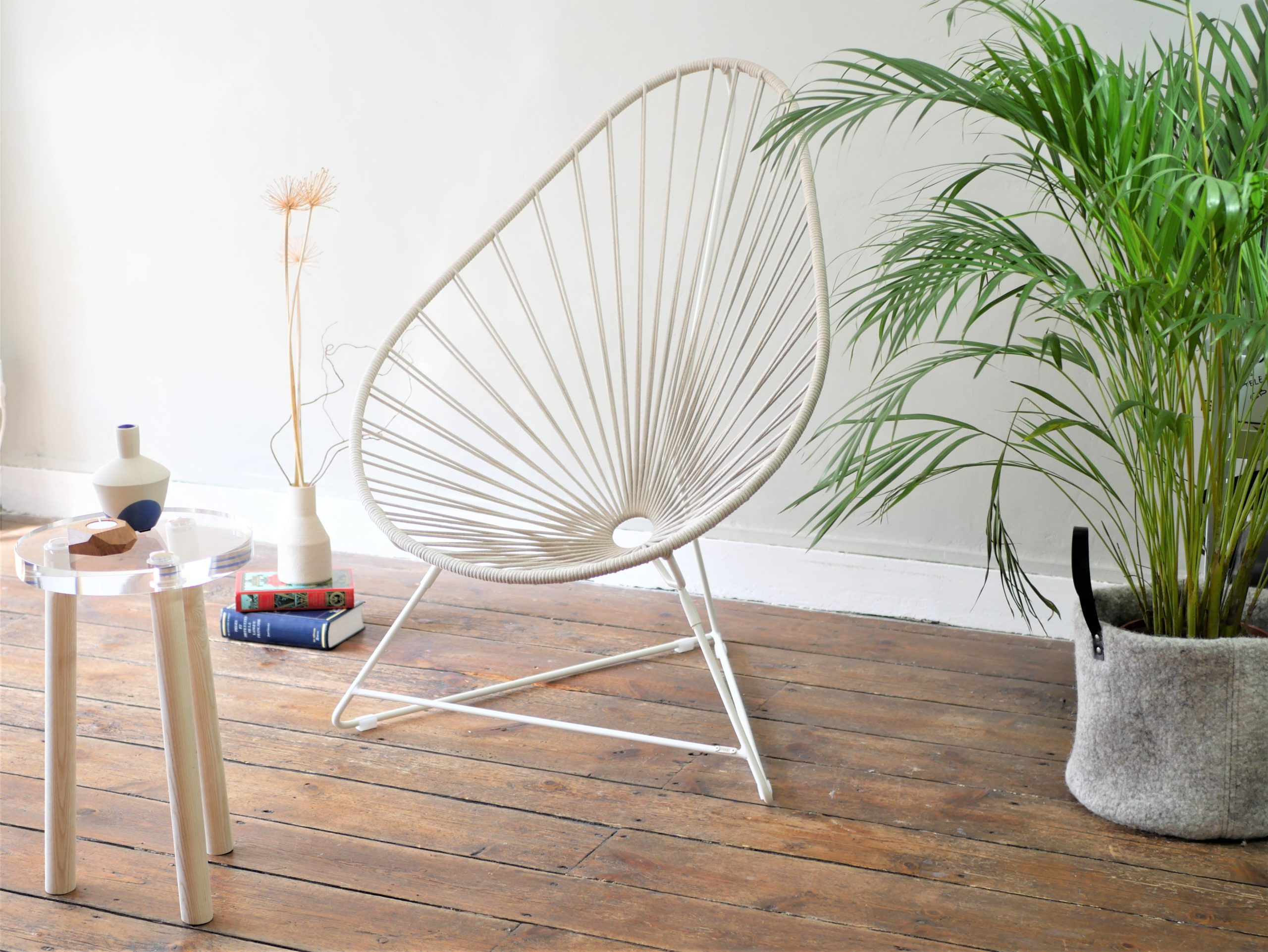 fauteuil acapulco BOQA en lin français_L'Inatelier Nantes_ Design et artisanat français_mis en situation