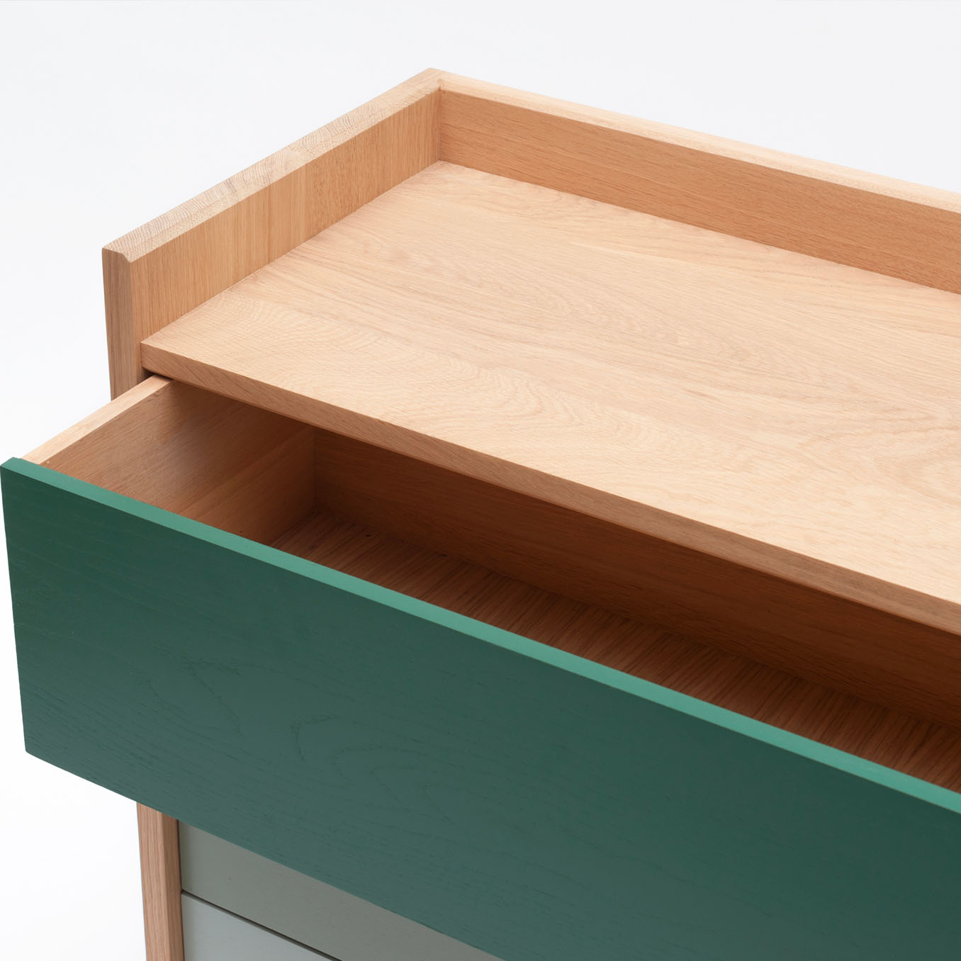 Commode Bric - Drugeot Manufacture - 3 tiroirs - L'Inatelier Nantes - zoom tiroir ouvert