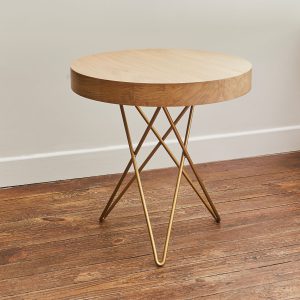table base affinage_ bout de canapé_design Stéphanie Startchenko_fabrication française_chêne vernis_pieds métal_L'Inatelier_Nantes_bois massif_sur-mesure