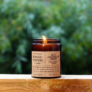 La bougie herbivore - n°6 Lumière de Néroli - Fleur d'oranger verveine - L'Inatelier - Naturelle- cire de soja - Végan_150gr