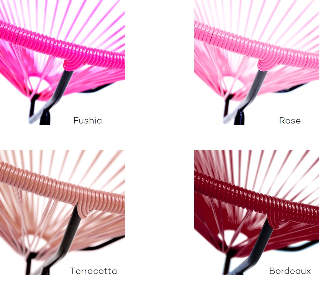 Fauteuil acapulco_exterieur_boqa_polyvinyl_déco_terrasse_jardin_nantes_L'Inatelier_couleur_Rose_rouge_terracotta