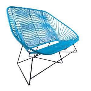 canapé 3 places Acapulco exterieur polyvinyl terrasse_boqa_L'Inatelier_couleurs_été_jardin_design_mobilier exterieur_nantes_structure blanche_bleu ciel