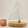 Le vogueur - mialon mialon - jouet - enfent - linatelier - made in france - Nantes - bateau - bois - tissus
