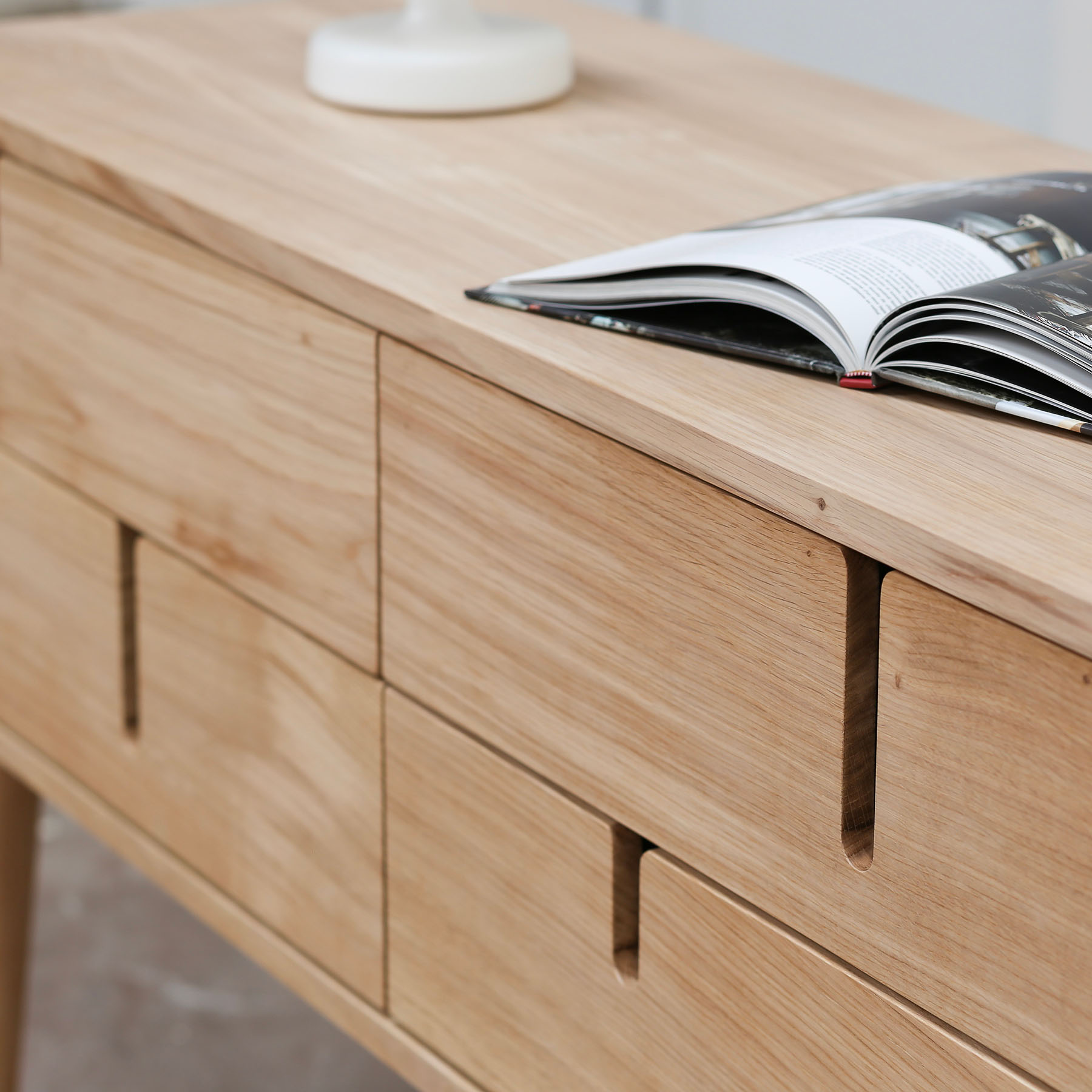 Buffet goutte _ L'Inatelier Nantes_chene massif_made in france_artisanat_bois_rangement_tiroir_décoration_meuble_fabrication française_by Cactus_