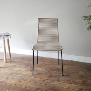Chaise Mazunte tressage lin BOQA l'INATELIER nantes