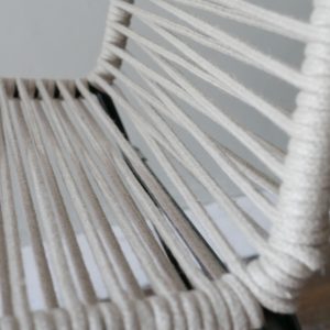 Chaise Mazunte tressage lin BOQA l'INATELIER nantes