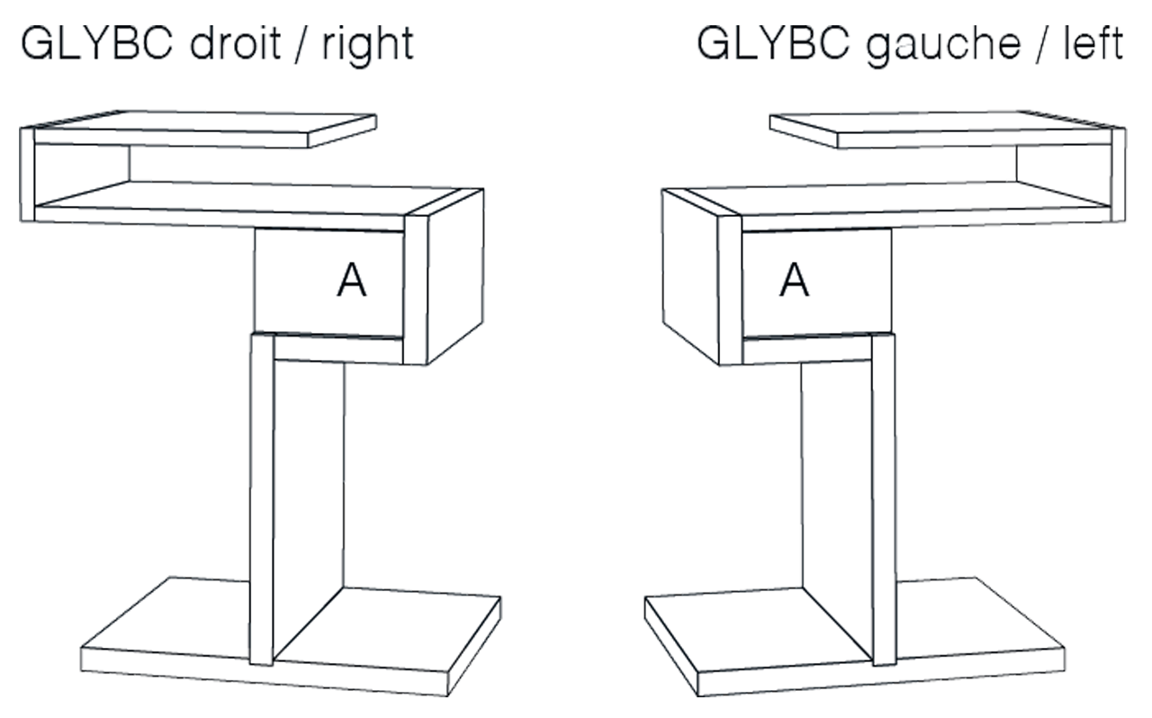 Table d’appoint - chevet - Glycine – Image 6