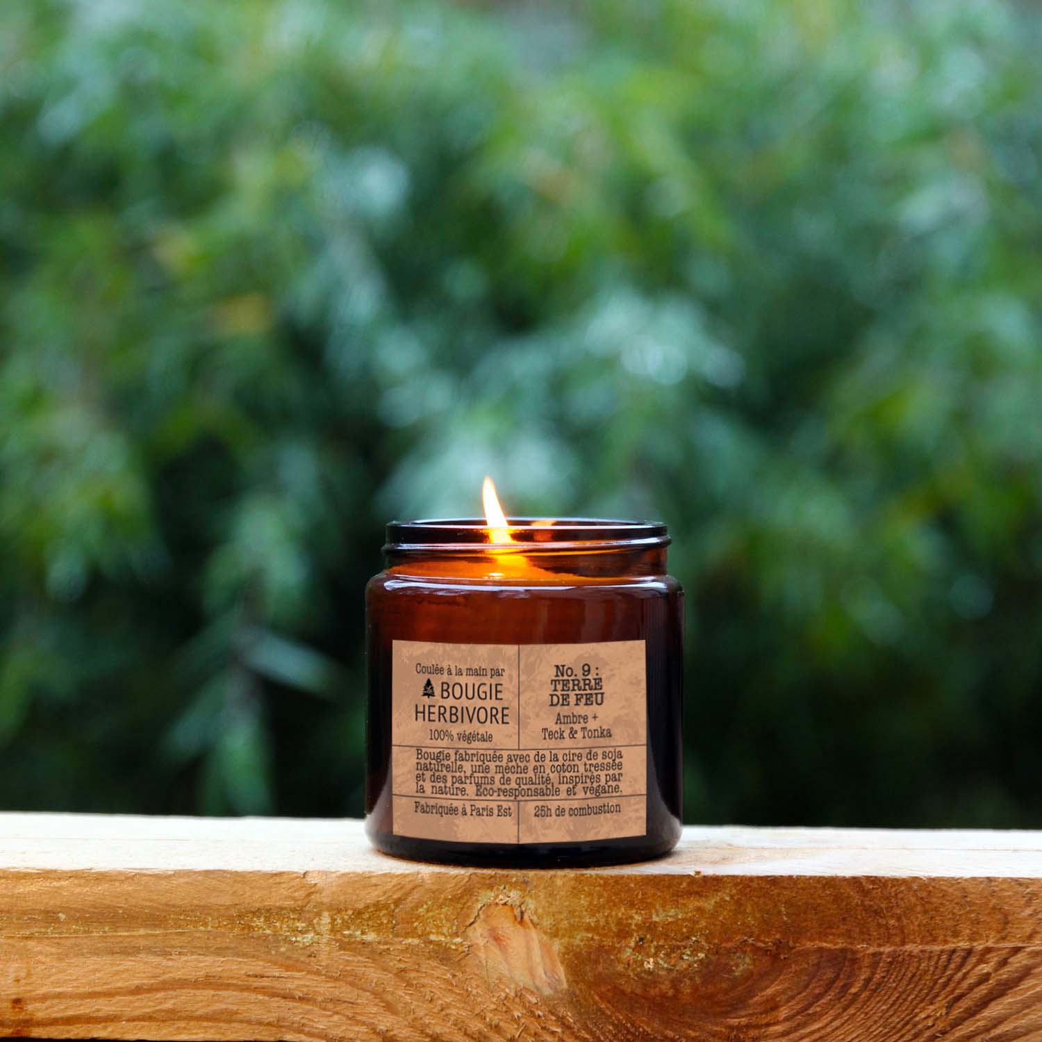 Bougie - Terre de Feu - Ambre, Teck & Tonka – Image 2