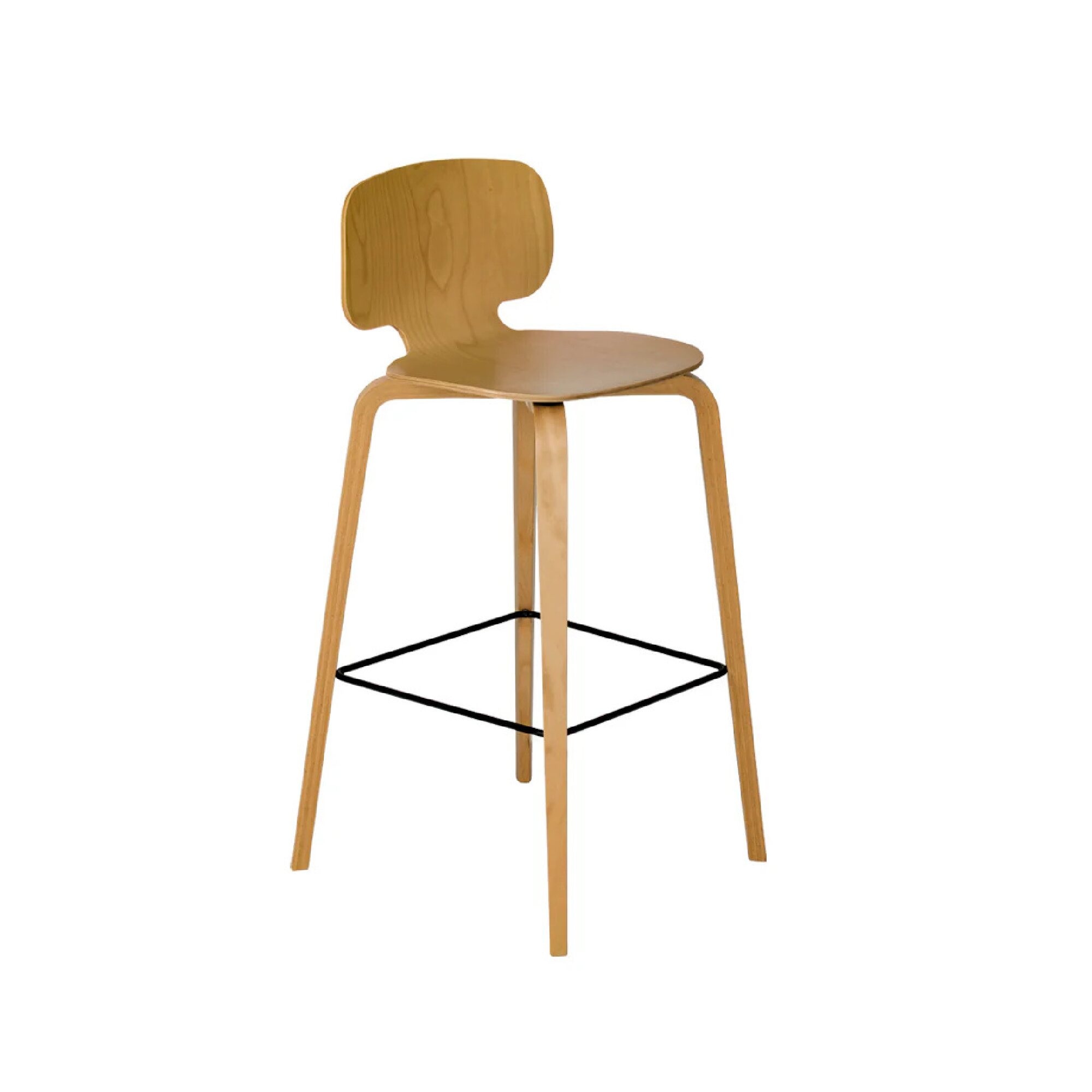 Chaise de bar en bois - H10 – Image 5