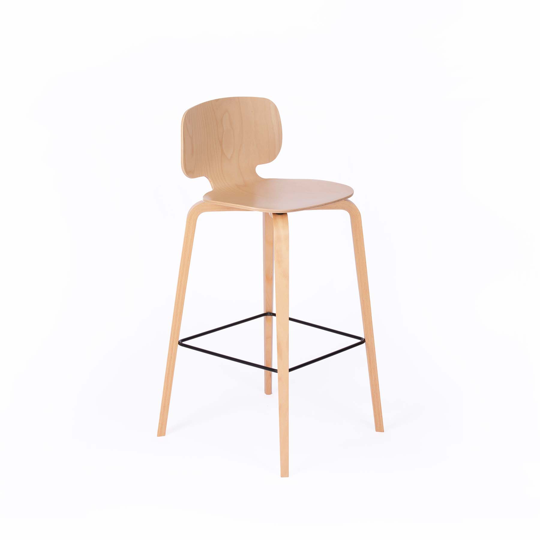 Chaise de bar en bois - H10