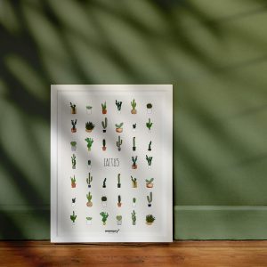 memoryAffiches_cactus_30x40cm_illustration_décoration-déco-intérieur_végétal_dessin_green_poster_greenlife_nantes_jeu-de-mémoire_made-in-france_lille_artiste_plante