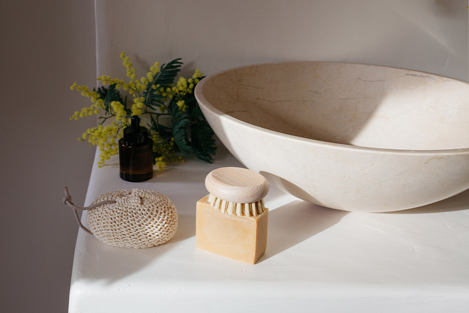 Éponge bain naturelle coton – Image 2