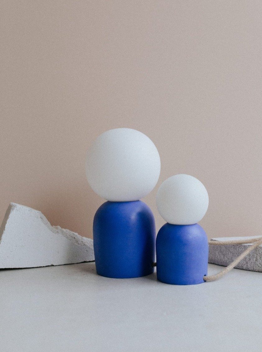 lampe à poser béton zuri