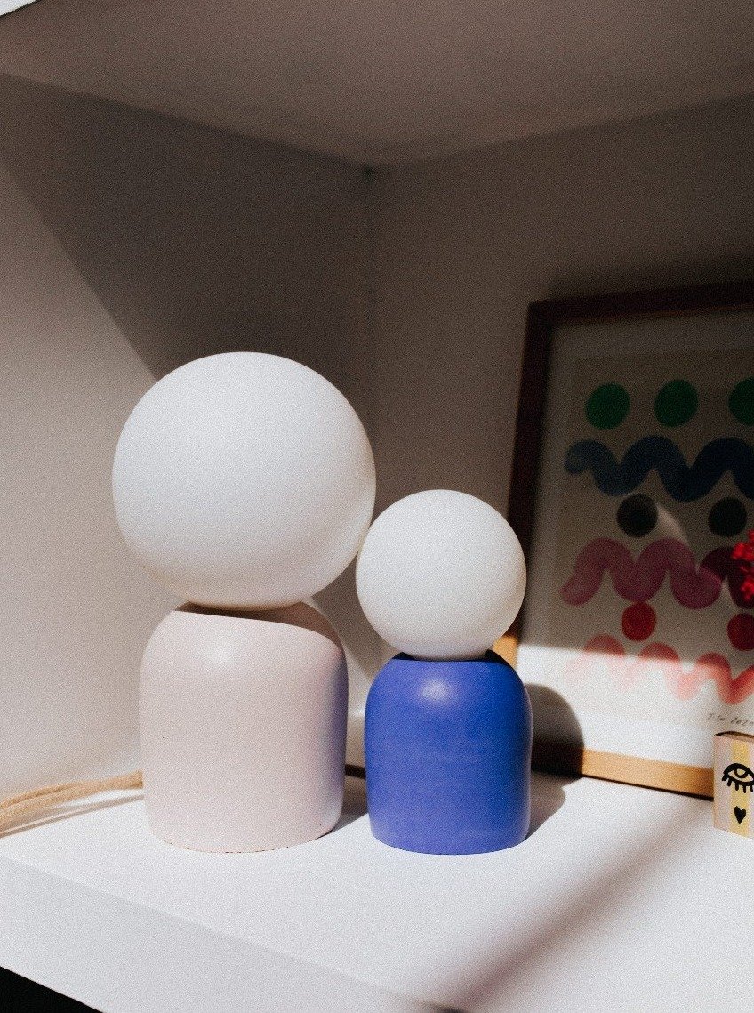 lampe à poser béton zuri