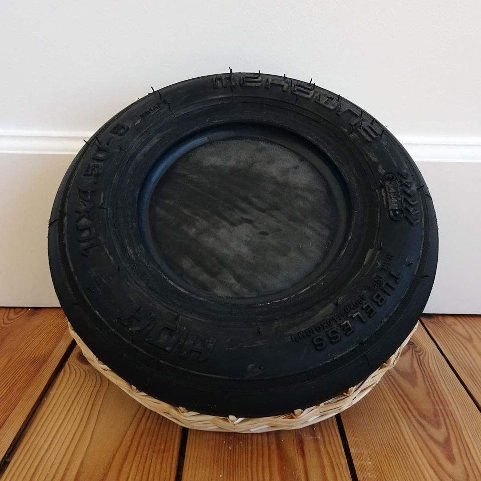 Cache pot en osier & caoutchouc - Vannerie – Image 4