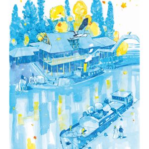rives de l'erdre Nantes Illustration frères de la côte
