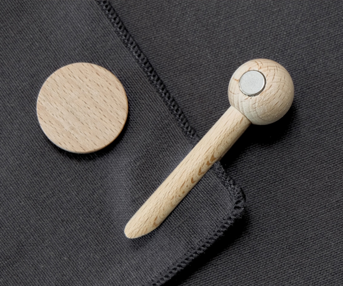 accroche torchon en bois naturel pince-moi tout simplement