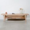 Table basse rectangulaire en bois massif