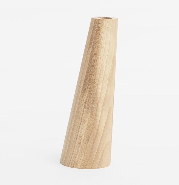 Vase en bois conique – Image 4