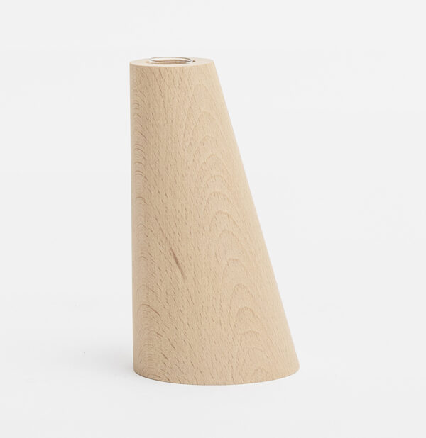 Vase en bois conique – Image 5